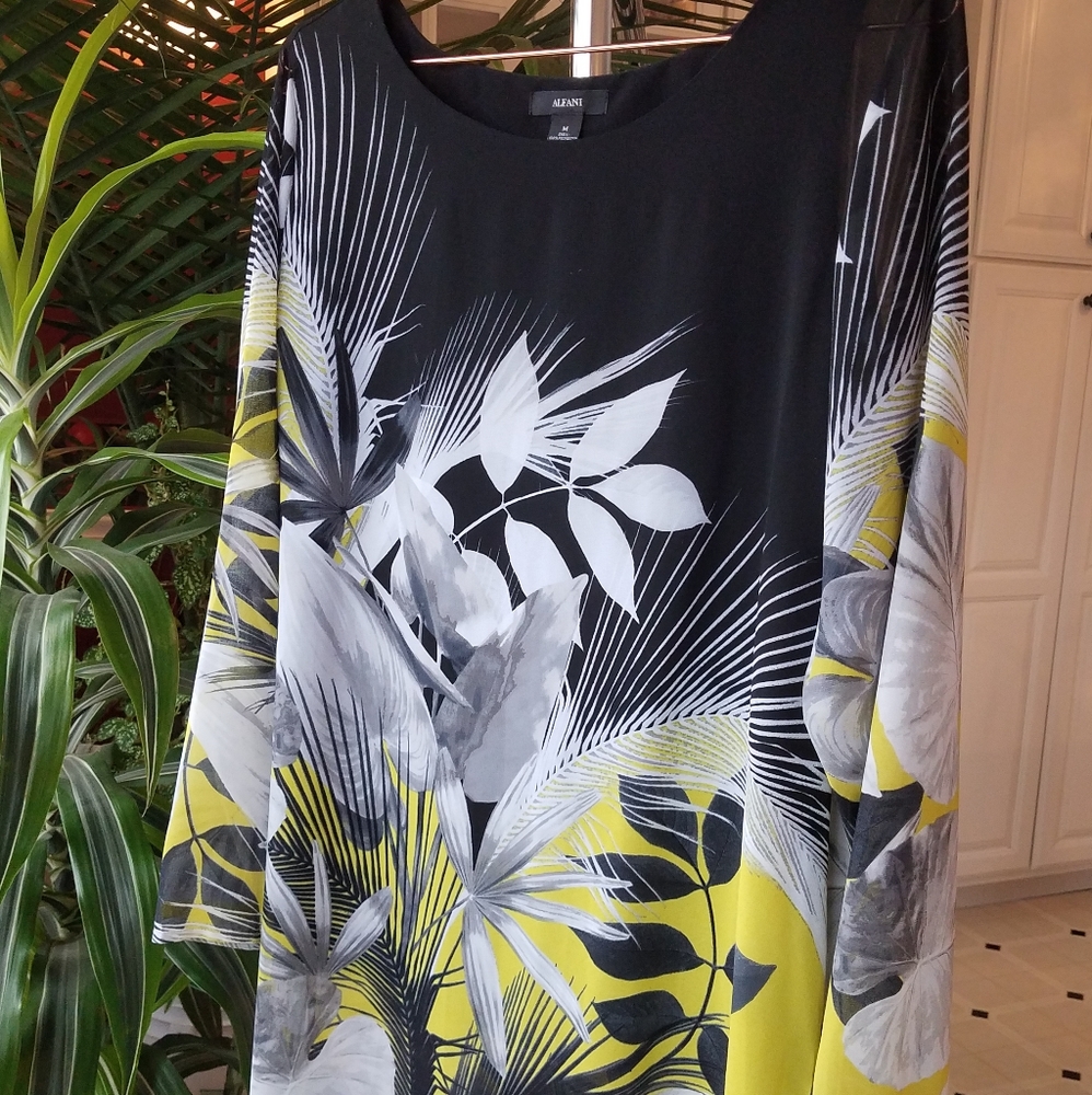 Palm Print Dress